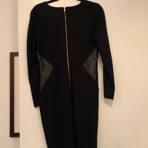 w/leather accents, gold zipper accent on sleeves